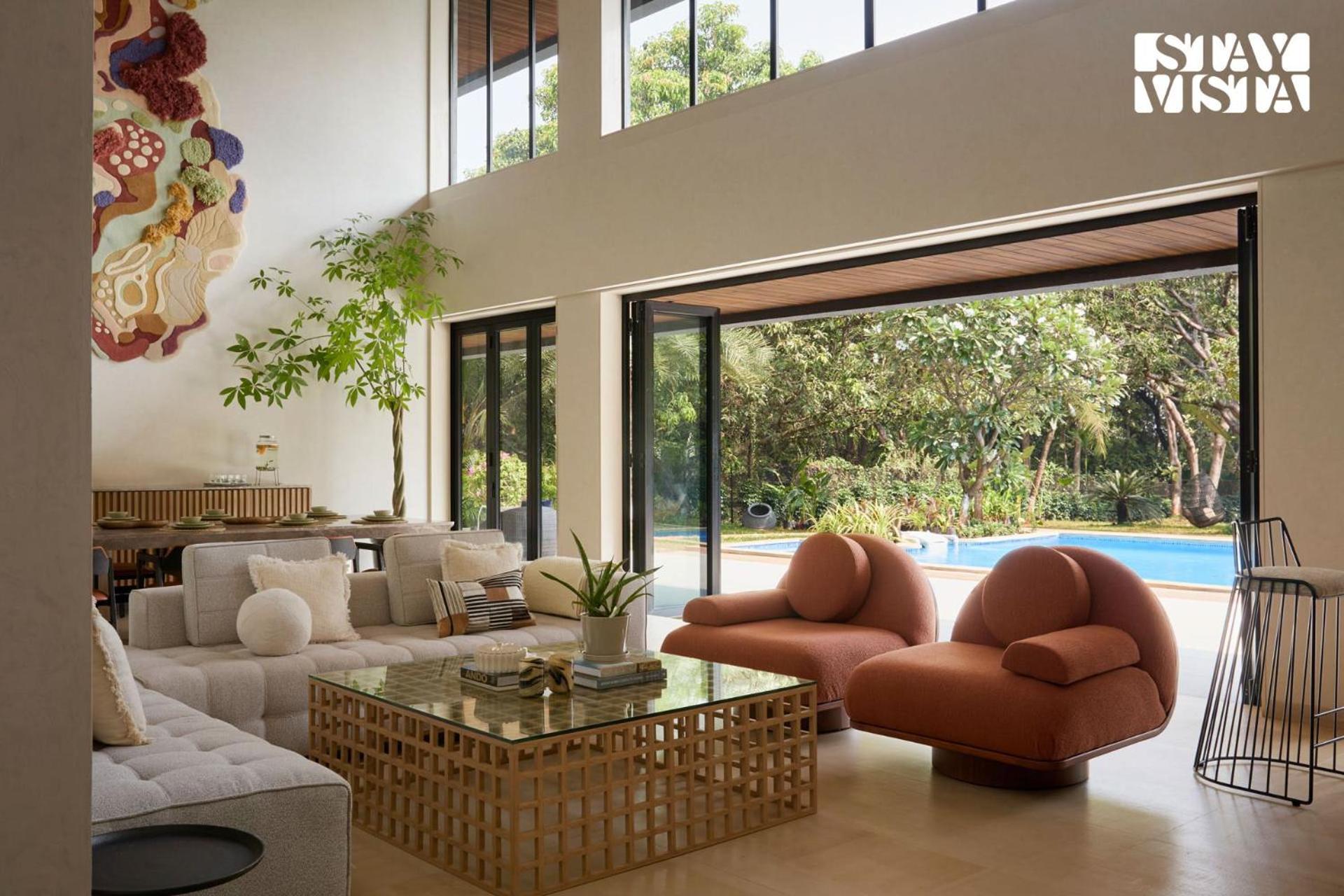 Reflection House By Stayvista With Pool, Terrace Bar, Indoor Games & Exquisite Interiors In A Nutshell 阿里巴格 外观 照片